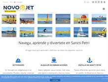 Tablet Screenshot of novojet.net